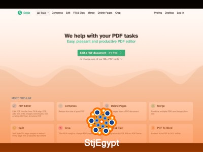 فوائد قوية موقع Sejda تجعل إدارة ملفات PDF سهلة وسريعة