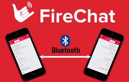 افضل تطبيقات بدون انترنت : FireChat  تطبيق
